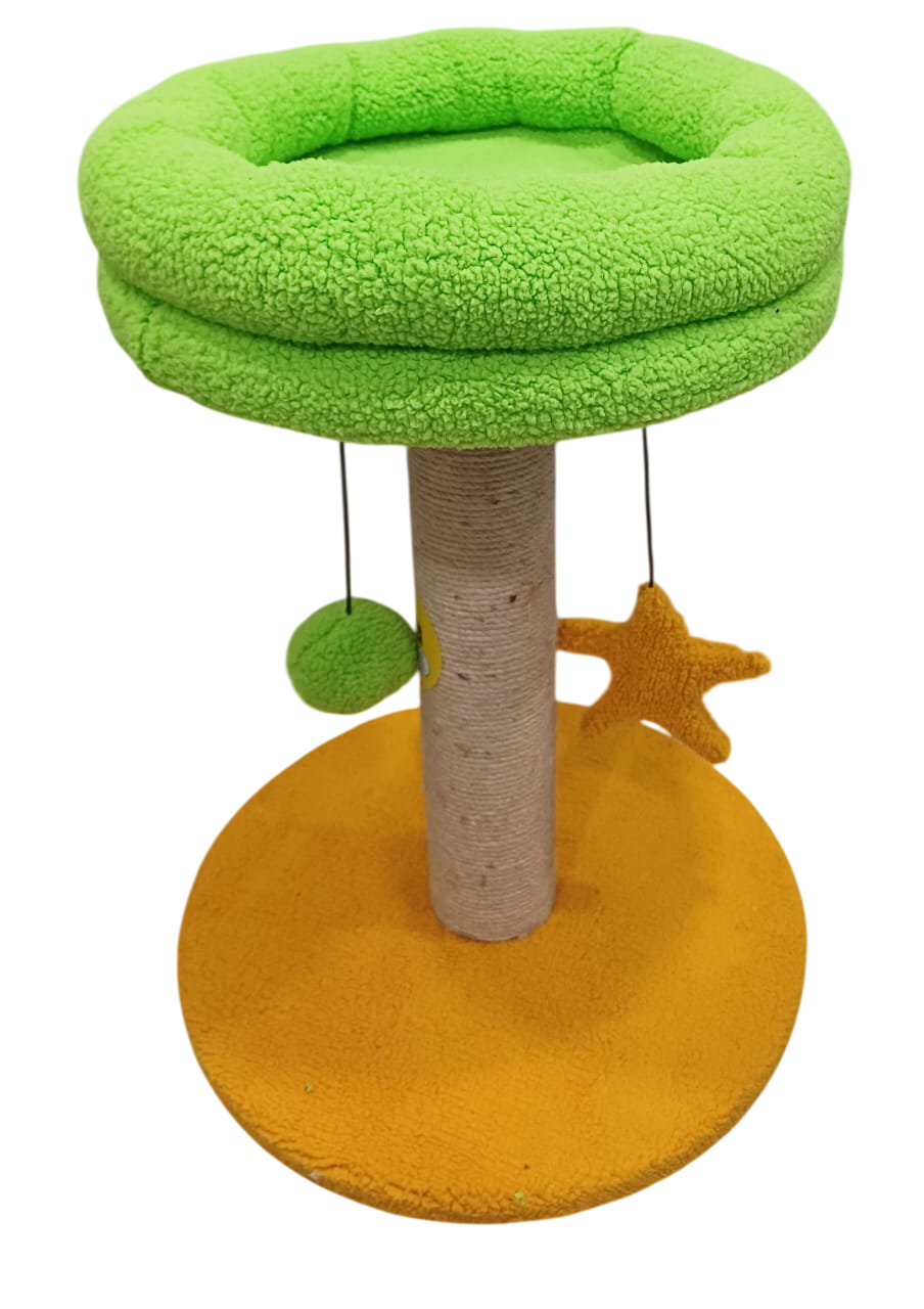 Kennel Hanging Ball & Start With Round Base Cat Tree