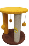 Kennel Hanging Ball Scratching Posts And Round Base Cat Tree