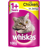 Whiskas With Chicken In Jelly 85g Pouch - Pack Of 12