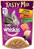 Whiskas Tasty Mix With Chicken Salmon and Wakame Seaweed In Gravy Pouch