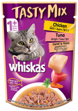 Whiskas Tasty Mix With Chicken Tuna & Carrot in Gravy Pouch