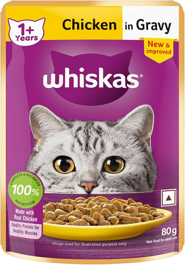 Whiskas Chicken In Gravy Adult Cat Pouch