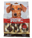 Gnawlers Yaowo Chewing Braided Dog Bones-Chicken & Liver Flavour - Large