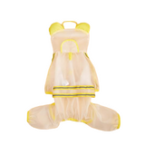 Fofos Four Leg Pet Raincoat - Yellow