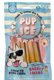 Imaginelees Pup Ice Strawberry  & Blueberry Flavour Rocket Lollies - 2 Pcs