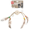 Gigwi Ecoline Catch & Scratch With Rattle Wood / Feather / Rattan - White