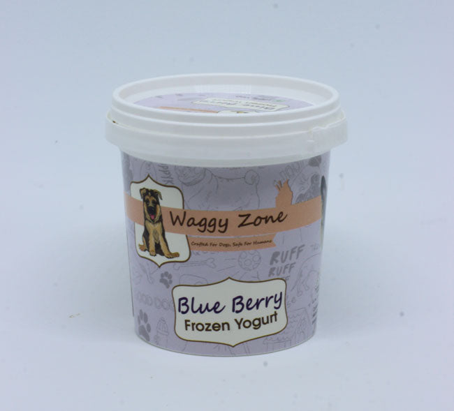 Waggy Zone Frozen Yogurt - Blueberry Flavour