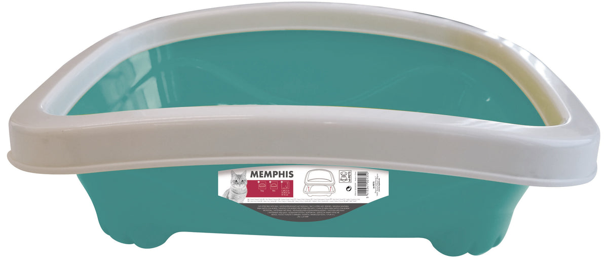 M-PETS Memphis Cat Litter Tray with Rim