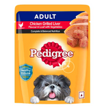 Pedigree Chicken Grilled Liver Flavour In Loaf With Vegetables Adult Pouch 70 G (Pack Of 30) - Ecom Pack