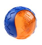 Gigwi Squeaker Transparent Ball -  Blue/Orange