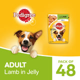 Pedigree Adult With Lamb In Jelly Pouch