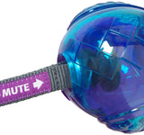 Gigwi Push To Mute Owl Transparent Dog Toy Purple/Blue