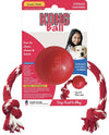 Kong Ball With Rope Dog Toy