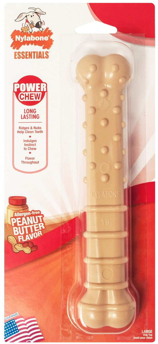 Nylabone Power Chew with Ridges and Nubs Peanut Butter Flavor