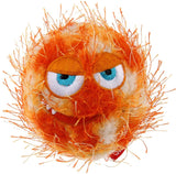 Gigwi Crazy Ball Plush Friendz With Foam Rubber Ball Squeaker - Orange