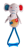 GiGwi Plush Friendz With TPR Johnny Stick Elephant Dog Toy