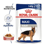 Royal Canin Maxi Adult Dog Gravy Salsa 140g Pouch - Pack Of 10