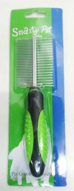 Smarty Pet Plastic Handle Comb - Double Side