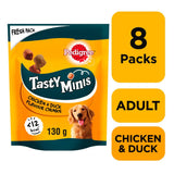 Pedigree Tasty Minis Cubes With Chicken & Duck Flavour Chunks 130 G (Pack Of 8) - Ecom Pack