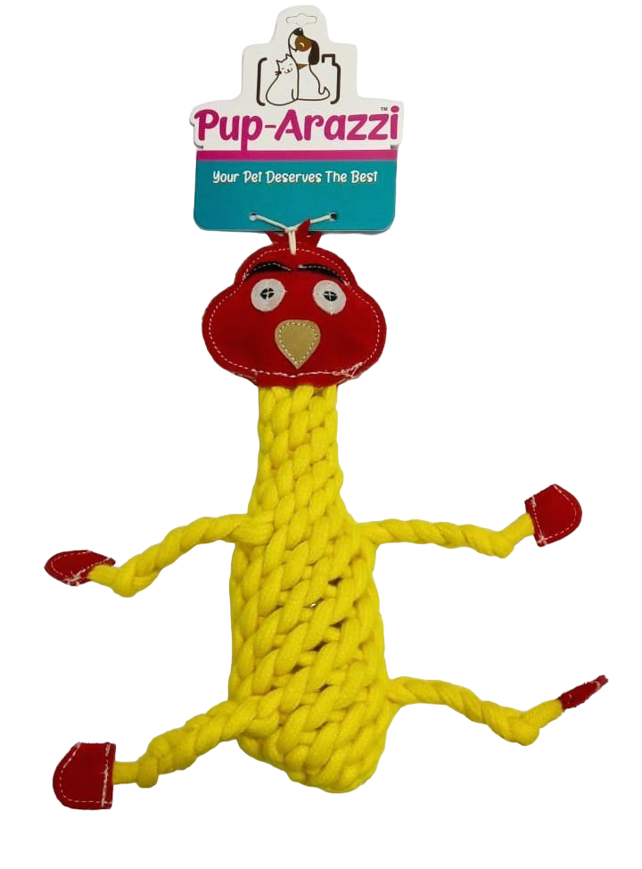 Pup-Arazzi Rope Angry Bird For Dog Toy