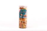 Naughty Pet Gluten Free Sea Weeds Cheese, Gelatin & Charcoal Non Veg Dog Biscuit - (Jar)