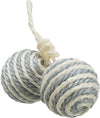 Trixie Two Balls on Sisal Rope Cat Toy