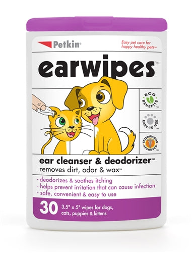 Petkin - Ear Wipes 30pcs
