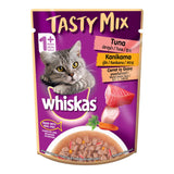 Whiskas Tasty Mix Tuna With Kanikama Carrot In Gravy Pouch 70 G (Pack Of 12) - Ecom Pack