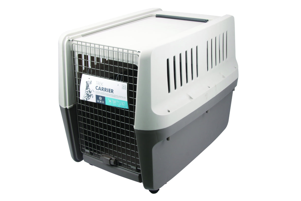 M-Pets Trek Dog Carrier Light Grey & Dark Grey - X LARGE - 107 X 76 X 78 CM