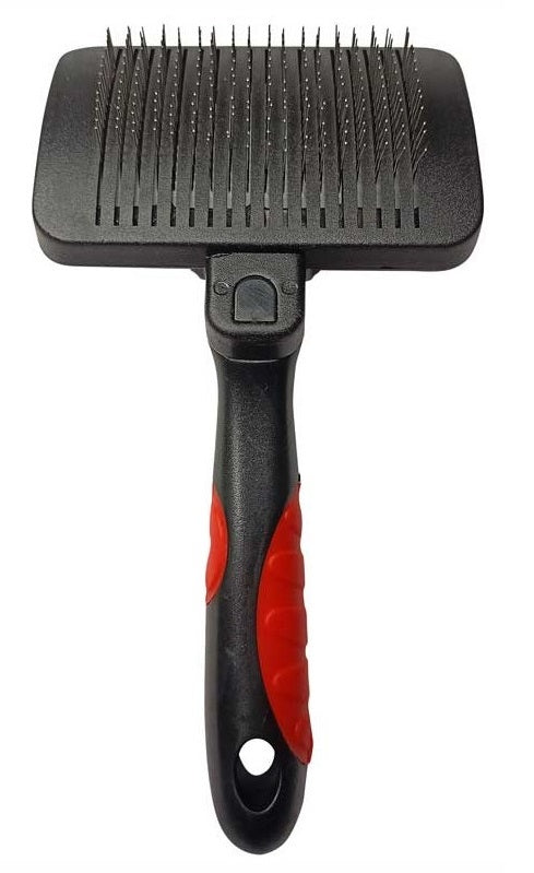Smarty Pet Self Cleaning Brush With Push Button Medium