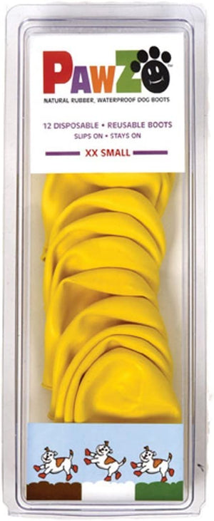 Pawz Waterproof Dog Boots - XX Small - Yellow