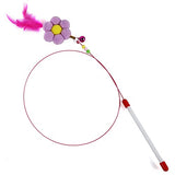 Pets Empire Funny Cat Teaser Wand & Colorful Feather Stick Cat Toy