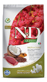 Farmina N&D Quinoa Skin And Coat Duck Quinoa Coconut And Turmeric Grain Free All Breeds Adult Dog Dry Food