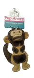 Pup-Arazzi Leather Monkey For Dog Toy