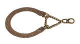 Kennel Brass Triple Semi Choke Chain (L = 14"- 18")
