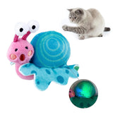 Gigwi Shining Friends Snail with Activated LED Light & Catnip Inside