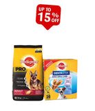 Pedigree Professional Active Adult 3 Kgs + Pedigree Dentastix Daily Oral Care Large (4 X 7 PC OF 270 G) - 28 PCS - Combo