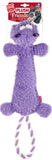 Gigwi 'Plush Friendz' Durable Hippo With Squeaker Dog Toy - Purple