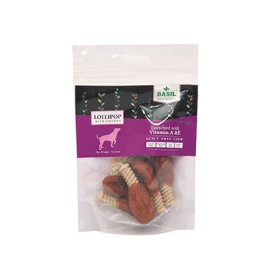 Basil Enriched Lollipop With Chicken For Dog