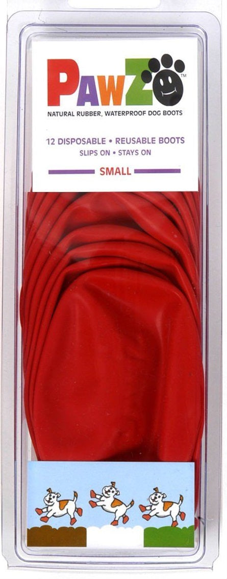 Pawz Waterproof Dog Boots - Small - Red