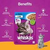 Whiskas With Tuna In Jelly Adult Cat Pouch 85 G (Pack Of 48) - Ecom Pack