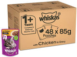 Whiskas With Chicken In Gravy Adult Cat Pouch 85 G (Pack Of 48) - Ecom Pack