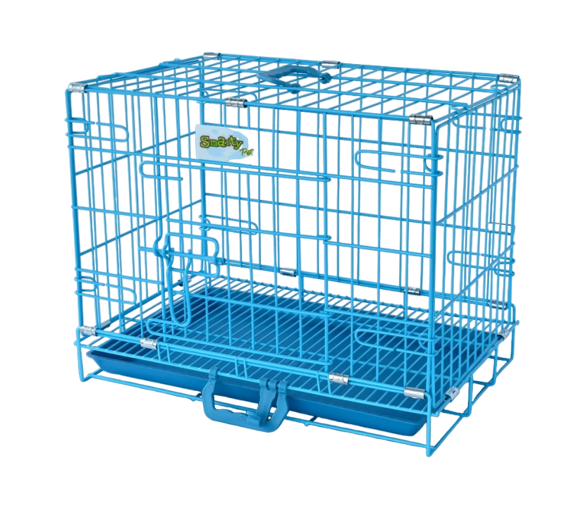 Smarty Pet Wire Cage - Blue (18 Inch)