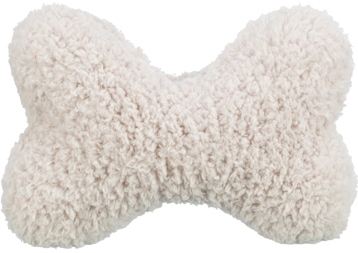 Trixie Bone Plush Dog Toy - White