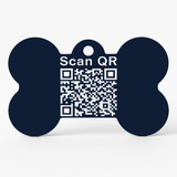 Kennel QR Code Bone-Shaped Aluminium Name Tags for Pets