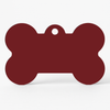 Kennel QR Code Smart Pet ID Tag in Bone-Shaped Aluminium with Custom Engraved Name, Number or Both