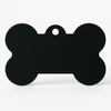 Kennel QR Code Smart Pet ID Tag in Bone-Shaped Aluminium with Custom Engraved Name, Number or Both