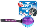 Gigwi Regular Ball Push To Mute Dog Toy - Blue/Purple