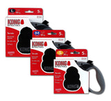 Kong Retractable Reflect Terrain Tape Dog Leash Black - 5M