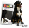 Pawz Waterproof Dog Boots - X Large - Black 12 Pcs